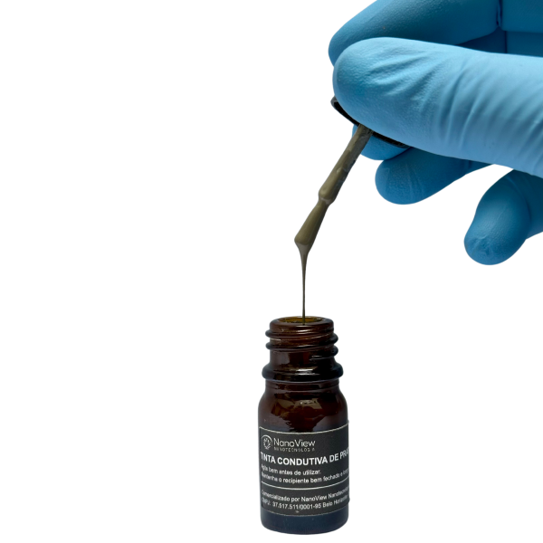 Tinta condutiva de prata para microscopia - Imagem 4